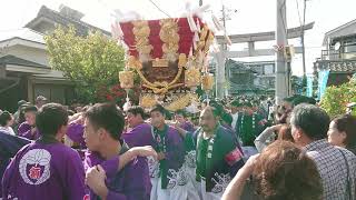 平成30年枚岡神社宵宮 一の鳥居 額田