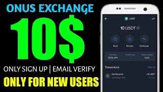 Onus Crypto Exchange Get 10$ USDT No Deposit Welcome Bonus | For Get Bonus No Need KYC