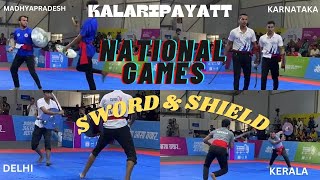 Kalarippayattu National games sword and shield competition at Goa