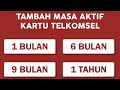 cara perpanjang masa aktif kartu TELKOMSEL terbaru 2022