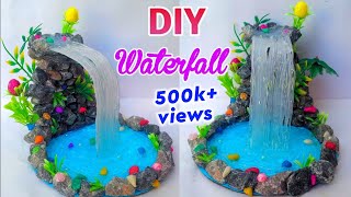 DIY:Hot Glue Waterfall|How To Make Hot Glue Waterfall With Rock|Best Reuse Of Waste Rocks|Mini Craft