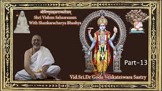 Shri Vishnu Sahasranam With Shankaracharya Bhashyam-By- Vid.Sri.Dr Goda Sastry