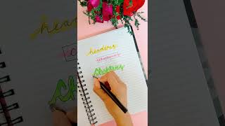 Cute headers with highlighters | Title ideas #shorts #highlighters #header #resoluteart #shortsfeed