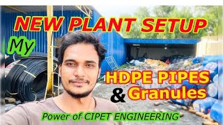 HDPE pipe plant | Hdpe Granual manufacturing process | Plastics manufacturing