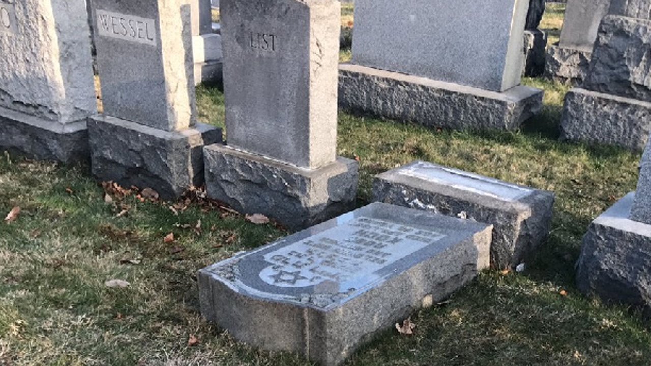 ANOTHER Jewish Cemetery Vandalized - YouTube