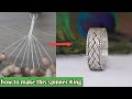 Designer Spinner Ring/silver ring making/how it's made/jewelry making/gold Smith luke