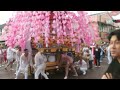 平成２７年　秩父川瀬祭　熊木町の笠鉾　五町曳き別れに到着　２０１５．７．２０　chichibu kawase matsuri