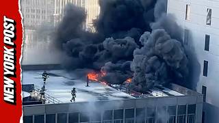Black Smoke Fills NYC Sky After Fire Breaks Out in Manhattan Skyscraper
