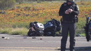 J.D. Vance motorcade cop hit by car in Oceanside shortly after clearing his motorcade detail