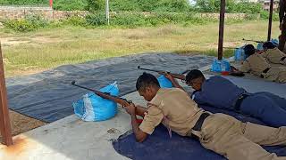 Firing Practice of NCC Cadets for RDC at 30(A), BN, Kadapa