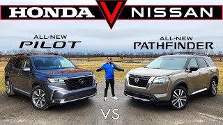 RIVALS REBORN! -- 2023 Honda Pilot vs. 2023 Nissan Pathfinder: Comparison
