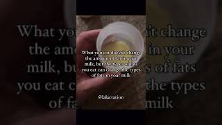 Breast milk fat