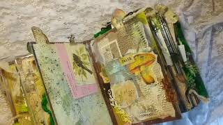 Enchanted forest junk journal in woodland theme