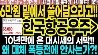 한국항공우주 주가전망] 10년만에 온 대시세의 서막!! 6만원 밑에서 쓸어담으라고!! 왜 대체 폭등전에 안사는가?! FT.두식이주식TV 목표가