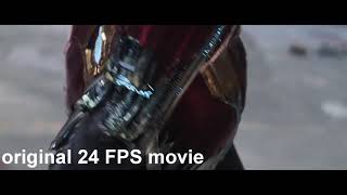 Ironman scene 30fps vs 60fps from infinity war