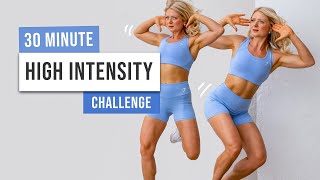 30 MIN BURPEE HIIT CHALLENGE - Full Body Cardio Workout - No Equipment