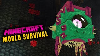 MINECRAFT MODLU SURVIVAL - UÇAN GÖZ BOSS - BÖLÜM 34