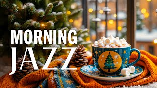 Winter Morning Jazz Cafe - Start the day with Instrumental Soft Jazz Music \u0026 Happy Bossa Nova Piano