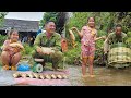 An orphan girl passing by saw a big fish and told her uncle to catch it and sell it