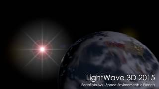 LightWave 3D: Earth Fly-In scene rendered