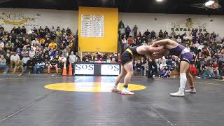 165lbs #2 Raylan Moose (SC) 7-3 Dec #1 Nicholas Barnabae (MSJ), SC 25 - MSJ 15