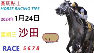「賽馬貼士」🐴  2023 年 1 月 24 日 沙田🐴    香港賽馬貼士  HONG KONG HORSE RACING TIPS  🐴 RACE  5  6  7  8