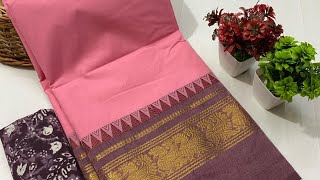 Unique design chettinad cotton sarees 💖 #cotton #saree #onlineshopping #sareelove #cottonsarees