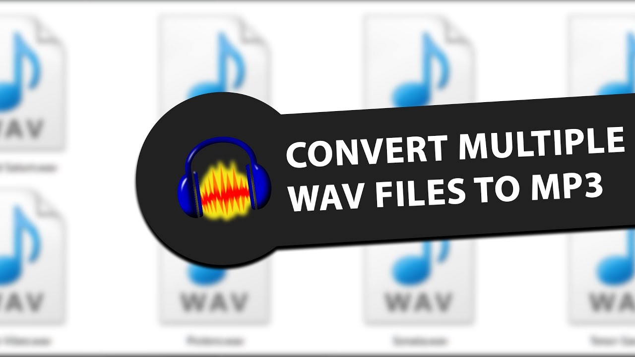 How To Convert Multiple Wav Files To Mp3 - YouTube