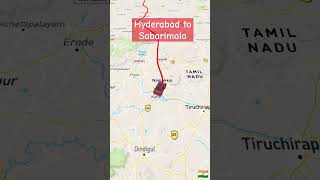 Hyderabad to Sabarimala via, Bengaluru, dindigul by road 🛣️