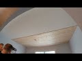 how to install a cedar plank ceiling add value and asthetics to your home popcorn ceiling cover