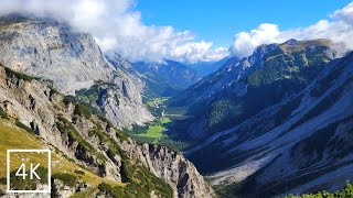 Hiking in the Alpes, Tirol in 4K | Binaural Nature Ambient Sounds for Relaxing