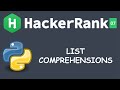 List Comprehensions | Python HackerRank Solution | Medium | Basic Data Types | Hindi