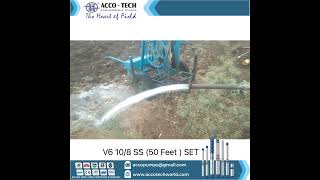 ACCO TECH V6 10/8 SS SUBMERSIBLE PUMPS SET (50 Feet Head ) #accotechpumps