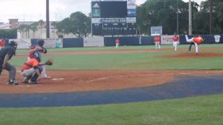 Marlins pitcher Andrew Yanes strikes out a batter