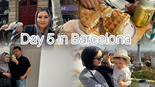 One day vlog in Barcelona | 2 Year Unniversary Date دومين سالگرد ازدواج ما | روز پنجم ما در بارسلونا