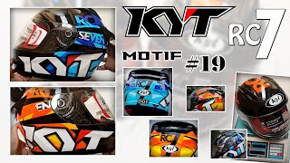 Helm KYT RC7 MOTIF SERI 19. Ada 2 motif.