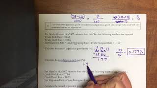 Crude Birth and Death Rate Calculations