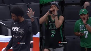 Celtics fans with the boos for Kyrie Irving in his return | Celtics vs Nets Game 3