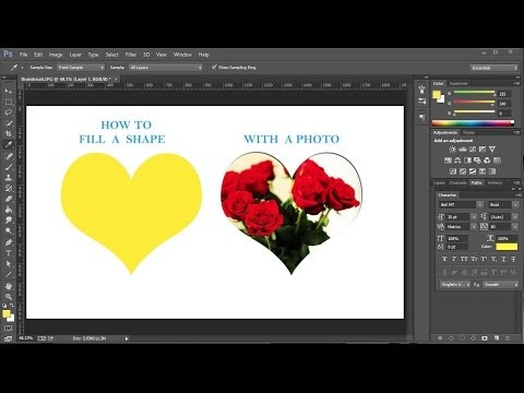 How to Fill a Shape with a Photo in Adobe Photoshop How to Fill a Shape with a Photo in Adobe Photoshop