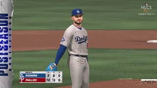 MLB The Show 24: NLCS Game 3 Los Angeles Dodgers vs Philadelphia Phillies simulation game livestream