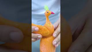 Making Carrot Peacock With Beautiful Veg Flower Decorations