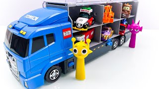 はたらくくるまのトミカのミニカーを開封してコンボイへ収納します☆ sprunki Tomica miniature cars are opened and stored in the convoy !