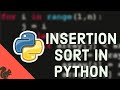 How to implement the Insertion Sort algorithm in python