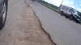 Pot holes - Bad road in Kenya