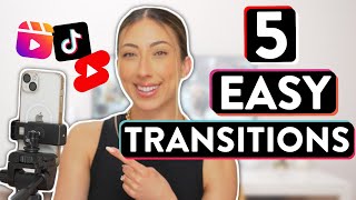 5 POPULAR TIKTOK TRANSITIONS | Transition Tutorial For Instagram Reels, TikTok & YouTube Shorts