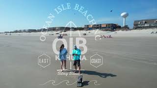 Land surfing at Ocean Isle Beach, NC