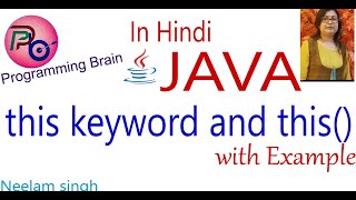 this Keyword and this() Method in Java with Example, this invokes current class variable, method...
