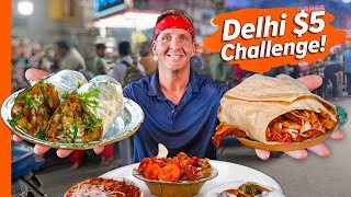 Eating All Day For $5!! Delhi's CHEAP Street Food!!