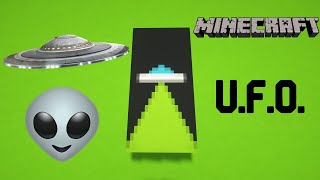 How to make a UFO in Minecraft! (Banner tutorial)
