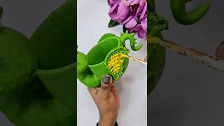 DIY Homemade Dragon 🐉 planter 🪴 ...WOW Broken tea cup ☕️ Re-use  idea 💡 #shorts